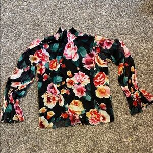 Art Class Floral Top